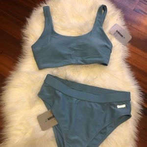 NWT Gymshark BLUE Essence Bikini (both pieces)